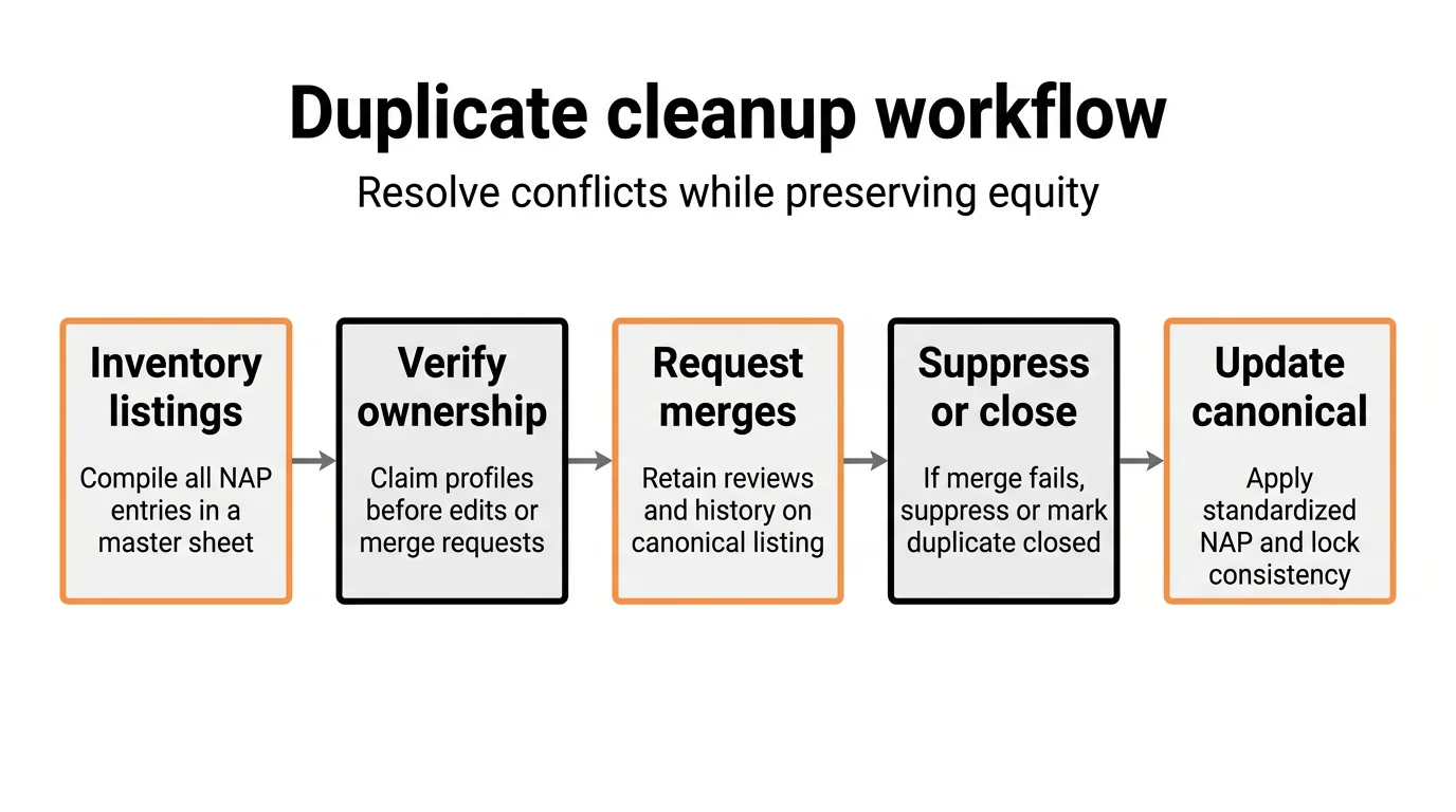Duplicate cleanup workflow