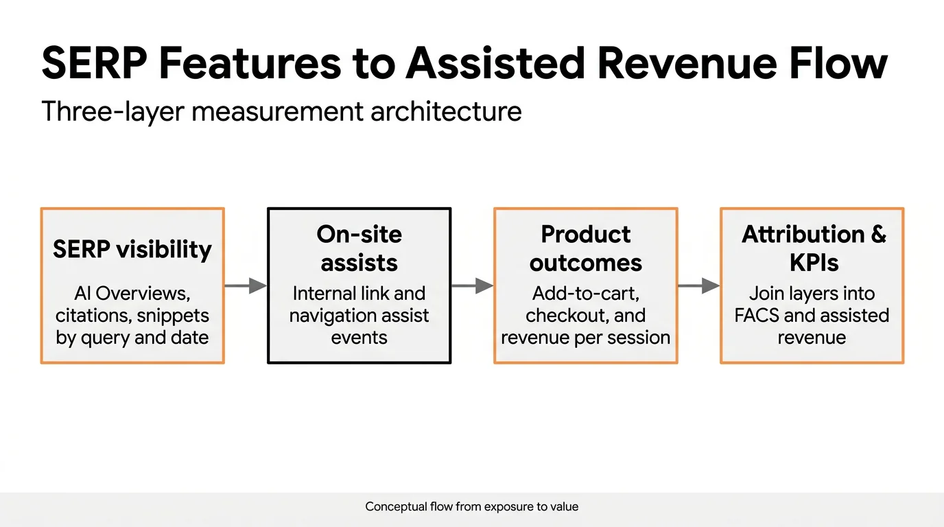 SERP Features to Assisted Revenue Flow