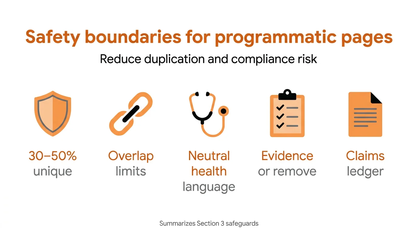 Safety boundaries for programmatic pages