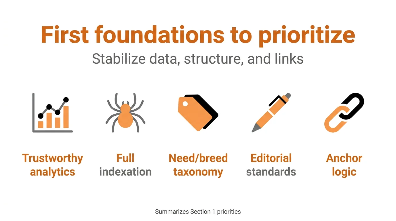 First foundations to prioritize