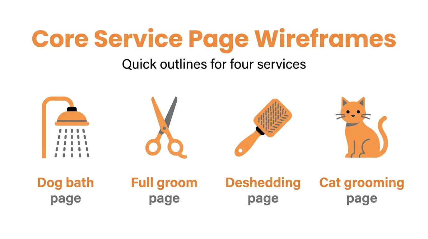 Core Service Page Wireframes