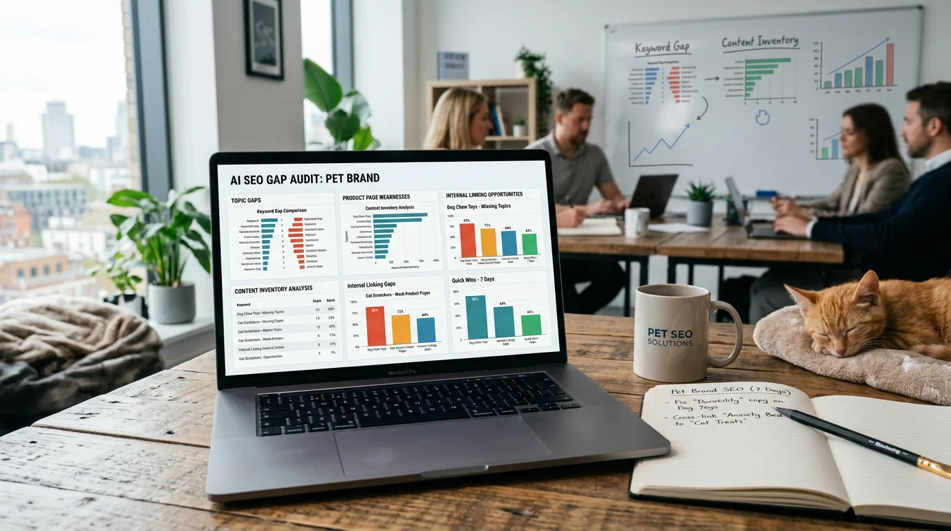 AI SEO Gap Audit for Pet Brands: Find Quick Wins in 7 Days