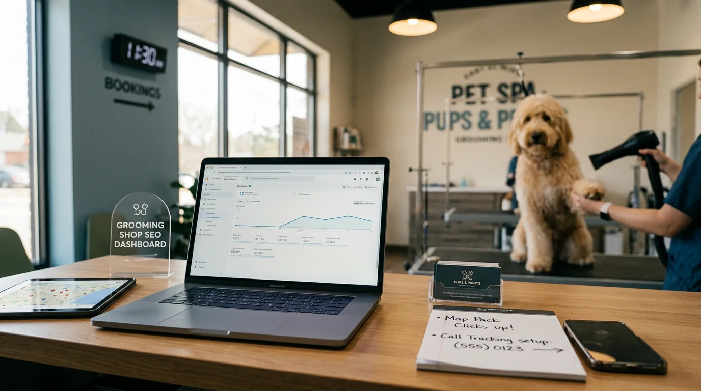 SEO KPIs for Grooming Shops: What to Track and How to Attribute Bookings